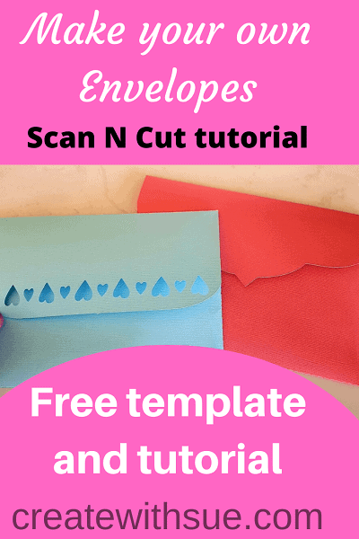 Make your own large envelopes  with free template and tutorial pin for the post