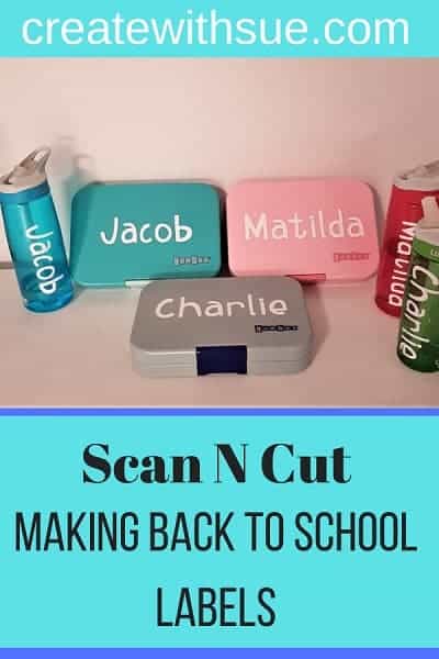 making back to school labels with your Scan N Cut