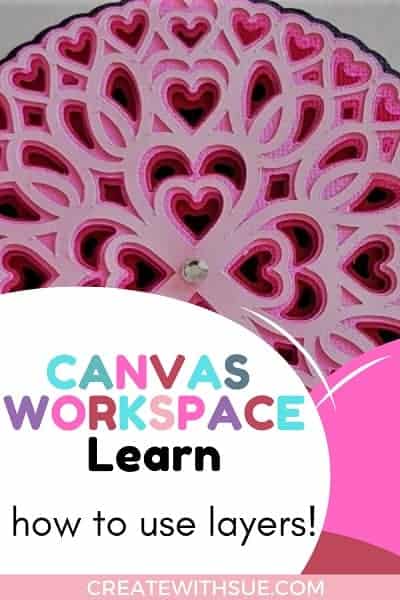 Canvas Workspace how to use Layers and make a 3D Mandala Pin