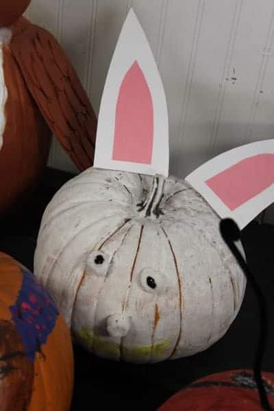 Halloween Bunny Painted Pumpkin | Living Locurto