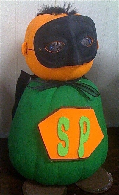 Halloween Super Hero Painted Pumpkin | Living Locurto