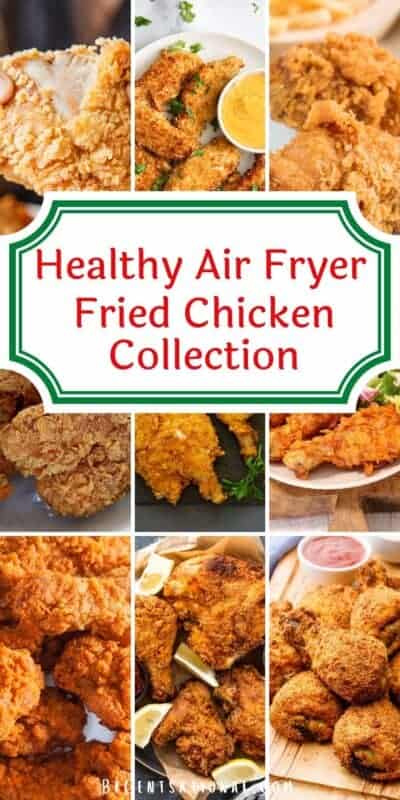 These air fryer fried chicken recipes are tender and juicy. So easy to make in the air fryer.