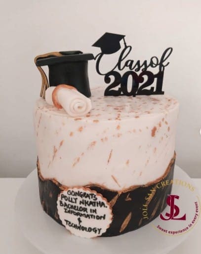 Class of 2021 Cake, graduation cake design