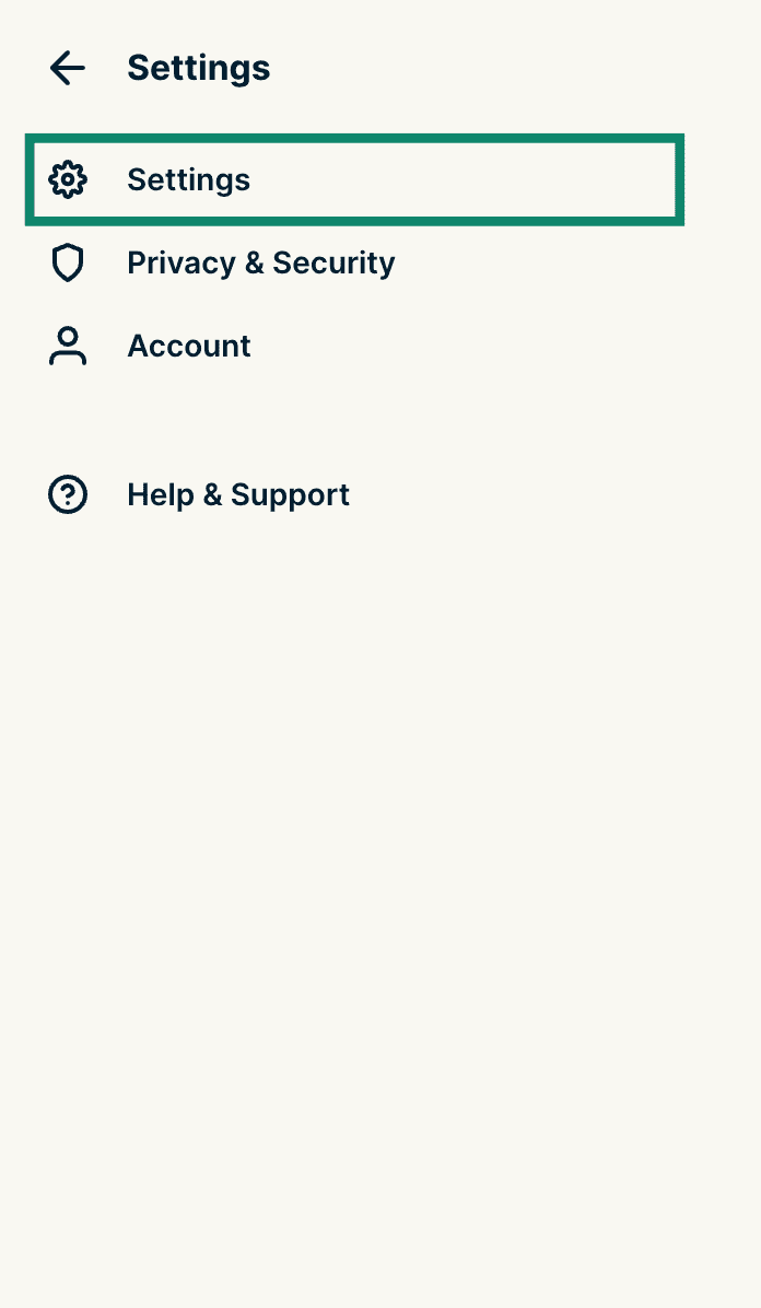 ExpressVPN browser extension menu with Settings highlighted.