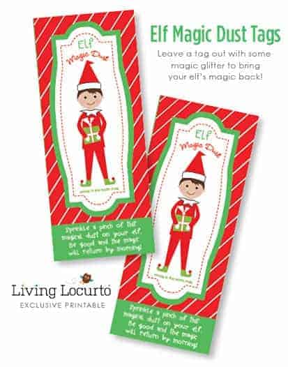 Elf Magic Dust Printable Tags