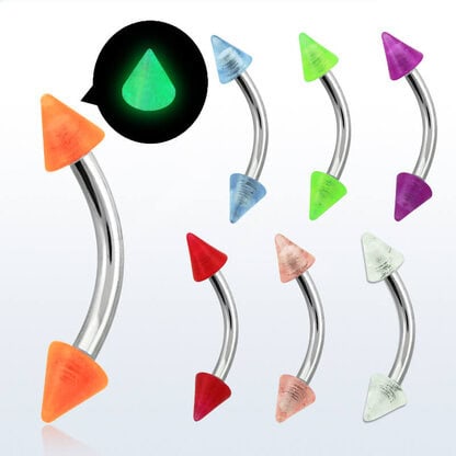 banana-acero-conos-luminiscentes