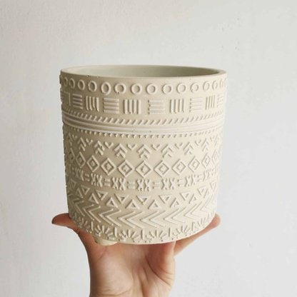 Osłonka betonowa ETNO beżowa 14 cm