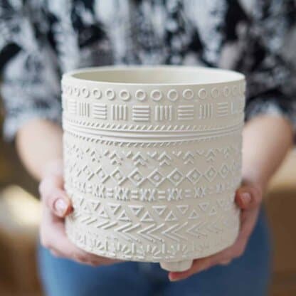 Osłonka betonowa ETNO beżowa 14 cm