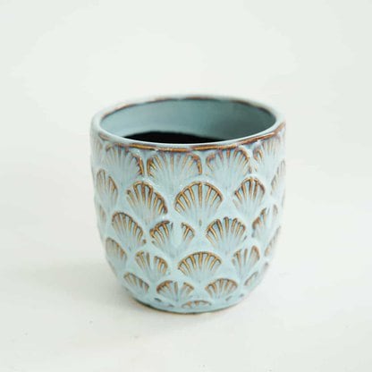 Osłonka ceramiczna retro LEAVES 10,5 cm