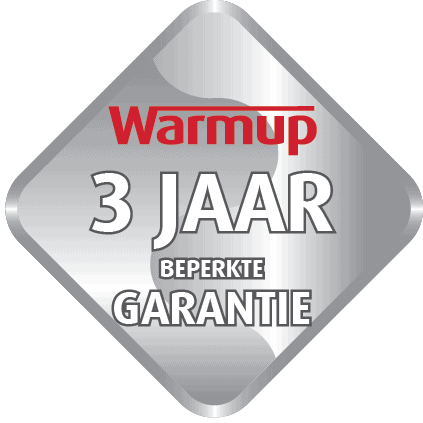 3 jaar garantie op de elektrische vloerverwarming thermostaten van Warmup