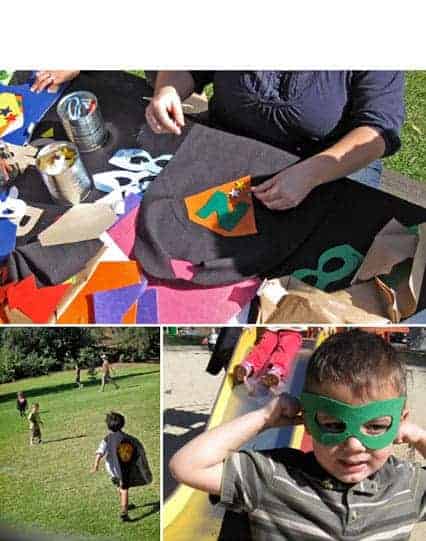 Superhero Birthday Party Ideas, Free Printables and Cape Craft.