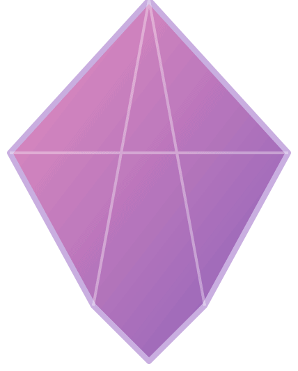 pink purple decorative gem