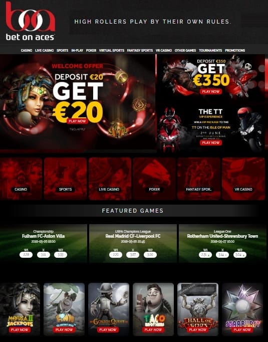 Bet On Aces free bonus