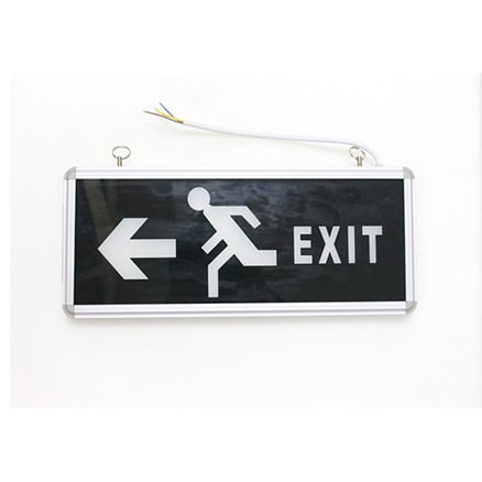 Đèn Exit thoát hiểm một mặt, đen FK-EX01D