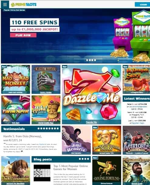 PrimeSlots.com Review