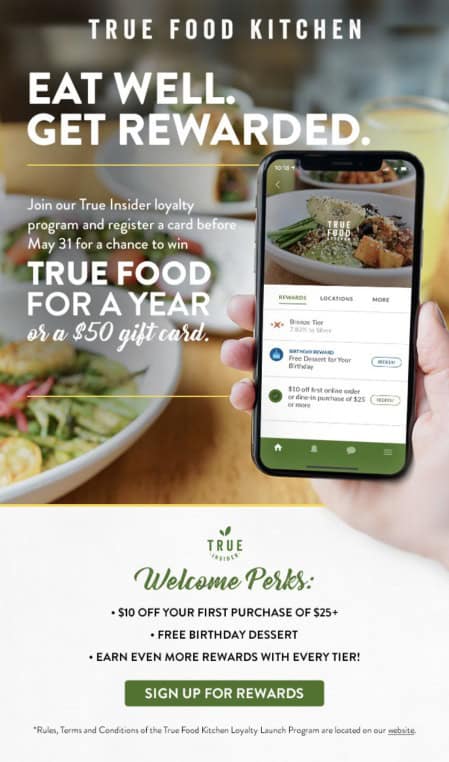 True Food Kitchen email