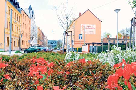 Cottbuser Durchgangstor erblüht nach Straßenbau