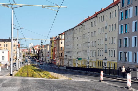 Cottbus: Baustelle und Denkmalschutz 1 JK Bhfs von Sueden