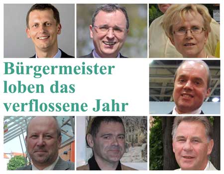 Bürgermeister loben das verflossene Jahr