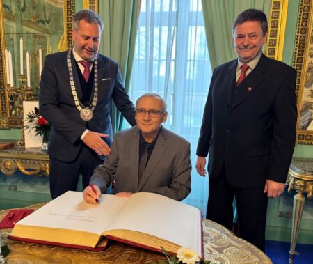 Ehrenmedaille der Stadt Cottbus für Gerd Thiele