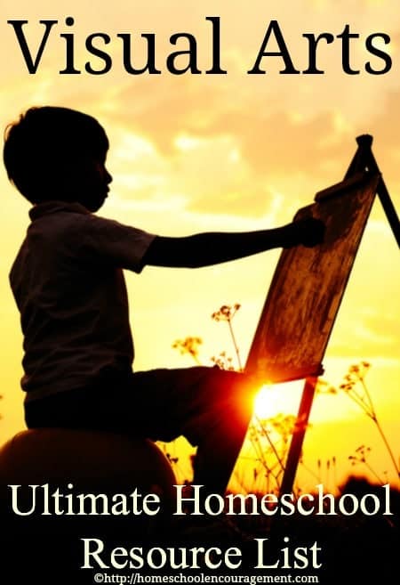 Do you struggle to get more formal art education into your homeschool? Take a look at this wonderful list of art resources that will help you out and will be fun for your kids too!