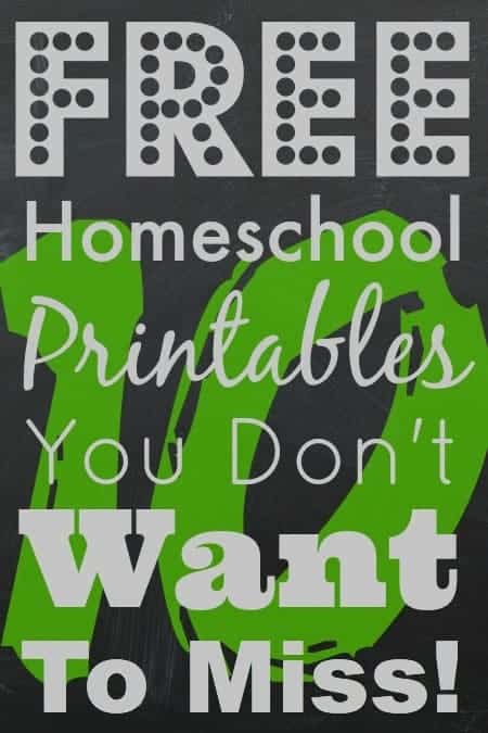 Free Homeschool Printables Sites You will love!