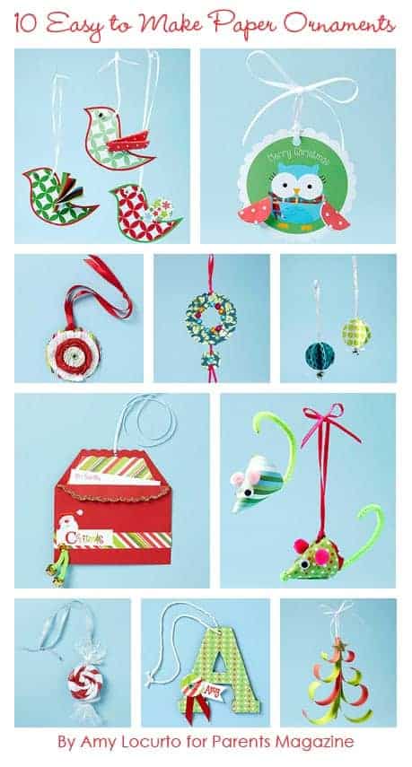 10 Easy to Make Paper Christmas Ornaments