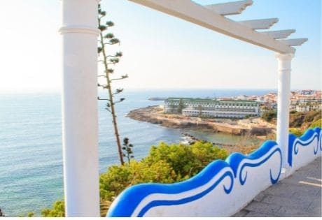 Vila Gale hotel seen from the view point at the top of the cliff at Praia do Sul.