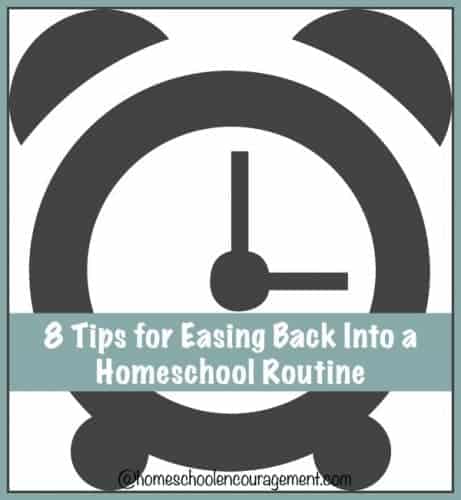 Whether it is the start of a new year or a new semester, routine is important for the homeschool classroom. Take a look at 8 things we do to ease back into our homeschool year. #homeschool