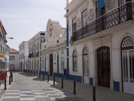 Village architecture as seen at the Jaime Lobo Theater.