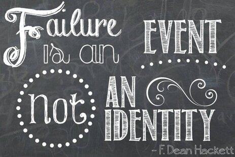 Download this inspirational quote to remind yourself that failure is an event, not something that defines who you are. 