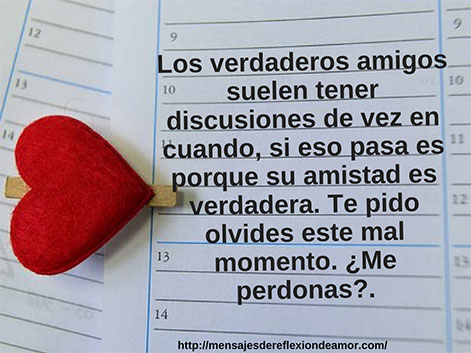 carta de perdon a una amiga