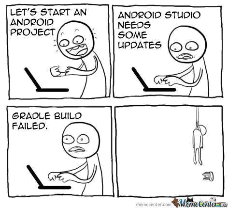 meme for developing with Android Studio