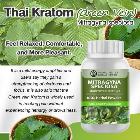 Green Vein Thai Kratom Powder