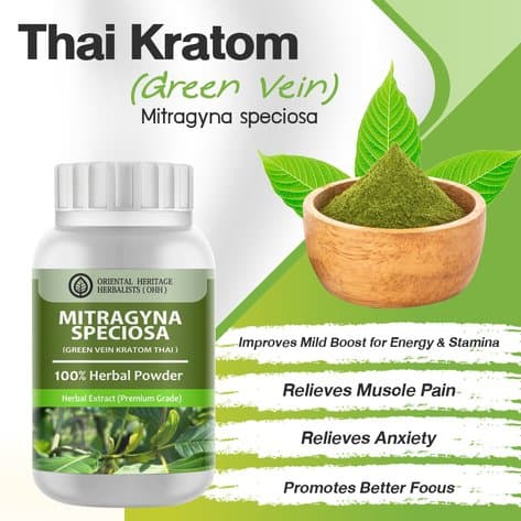 Green Vein Thai Kratom Powder