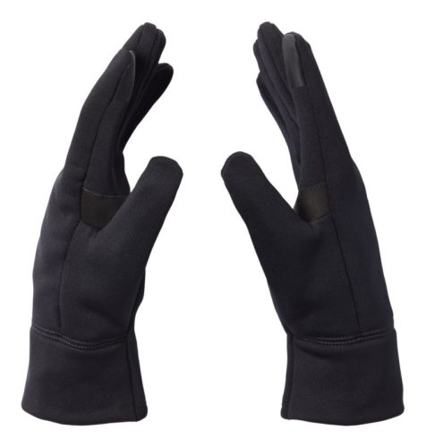 Mountain hardwear black gloves are unisex, lightweight for fall and touchscreen friendly.