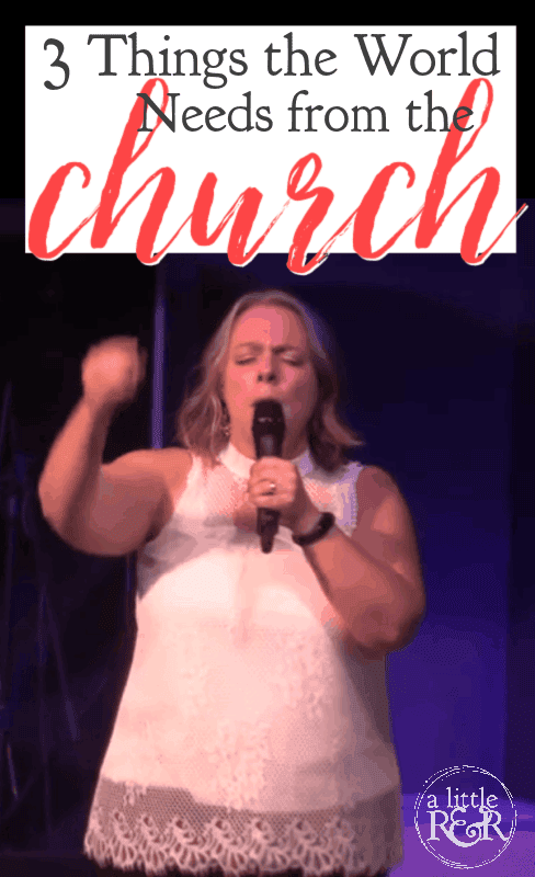 woman speaking in a church