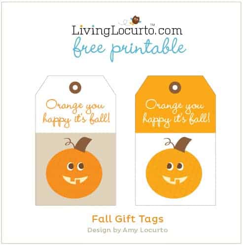 Fall Gift Ideas & Tags {Free Printable}