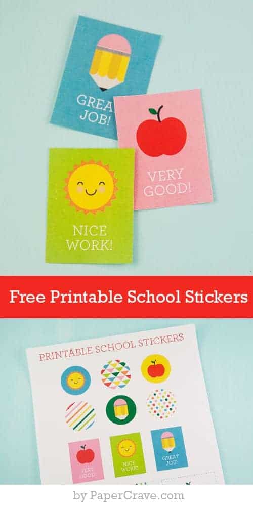 Free Printable School Stickers