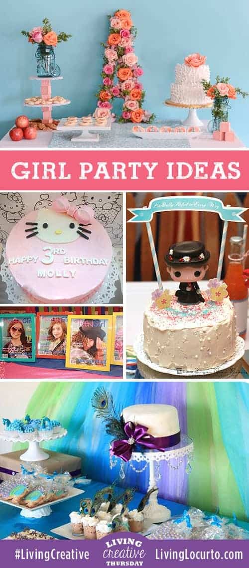 5 DIY Girl Birthday Party Ideas  {Living Creative Thursday}