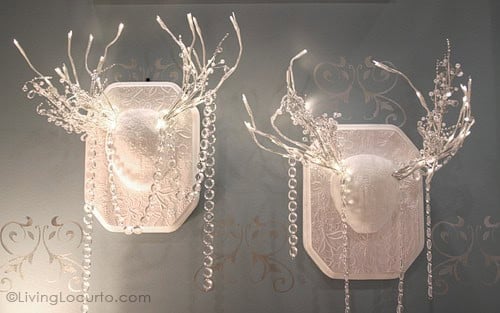 Antler Lights Christmas Decor - DIY Home Project - 5 Easy White Christmas Crafts