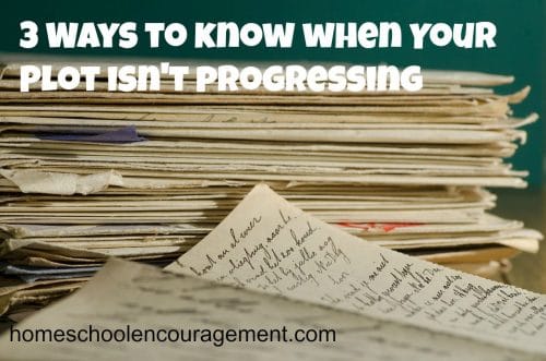 How do you know when your plot isn't progressing?  You've hit a roadblock and need inspiration.  Take a look at ways to help you with ideas to get your writing back on track.  #homeschool