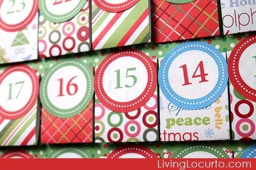 Free Party Printable Christmas Advent Calendars