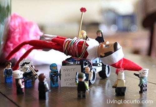 Elf on the Shelf Lego Ambush Idea - Living Locurto