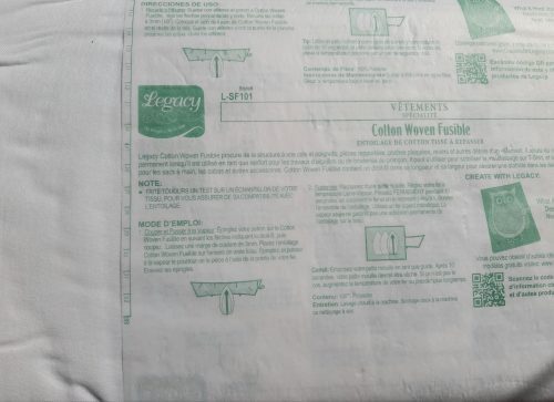 Legacy Shape Flex SF101 - 100% Cotton Woven Fusible Interfacing - priced per half metre
