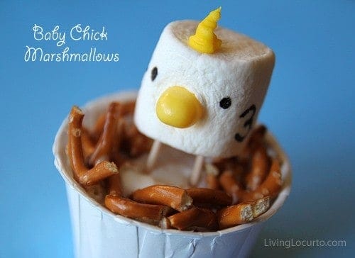 Marshmallow Easter Chick Treats and Free Printables Living Locurto