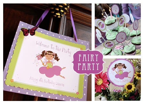 Fairy Birthday Party Ideas! Cute Party Printables by LivingLocurto.com