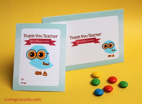 Teacher Appreciation Gift Idea - Free Printable Owl Tags