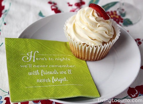 Funny Dessert Napkin - 5 Simple Tips for a Stress Free Dinner Party. LivingLocurto.com