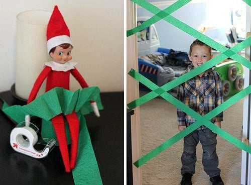 25 of the BEST Elf On The Shelf Ideas! Fun for Christmas. Elf on the Shelf playing pranks on kids. LivingLocurto.com